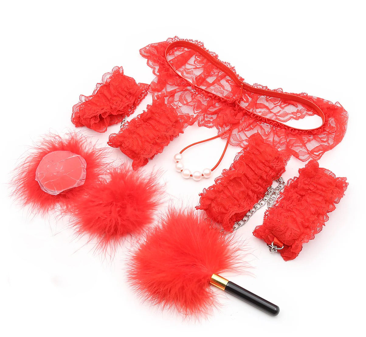 Le Marquis by Lady Mary — Rouge Dentelle, kit BDSM complet