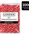 Préservatifs Durex London Rouge fraise – boîte 1000 pièces