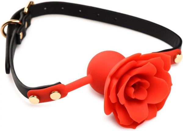 Bâillon boule Wild Roses rouge — Le Marquis by Lady Mary