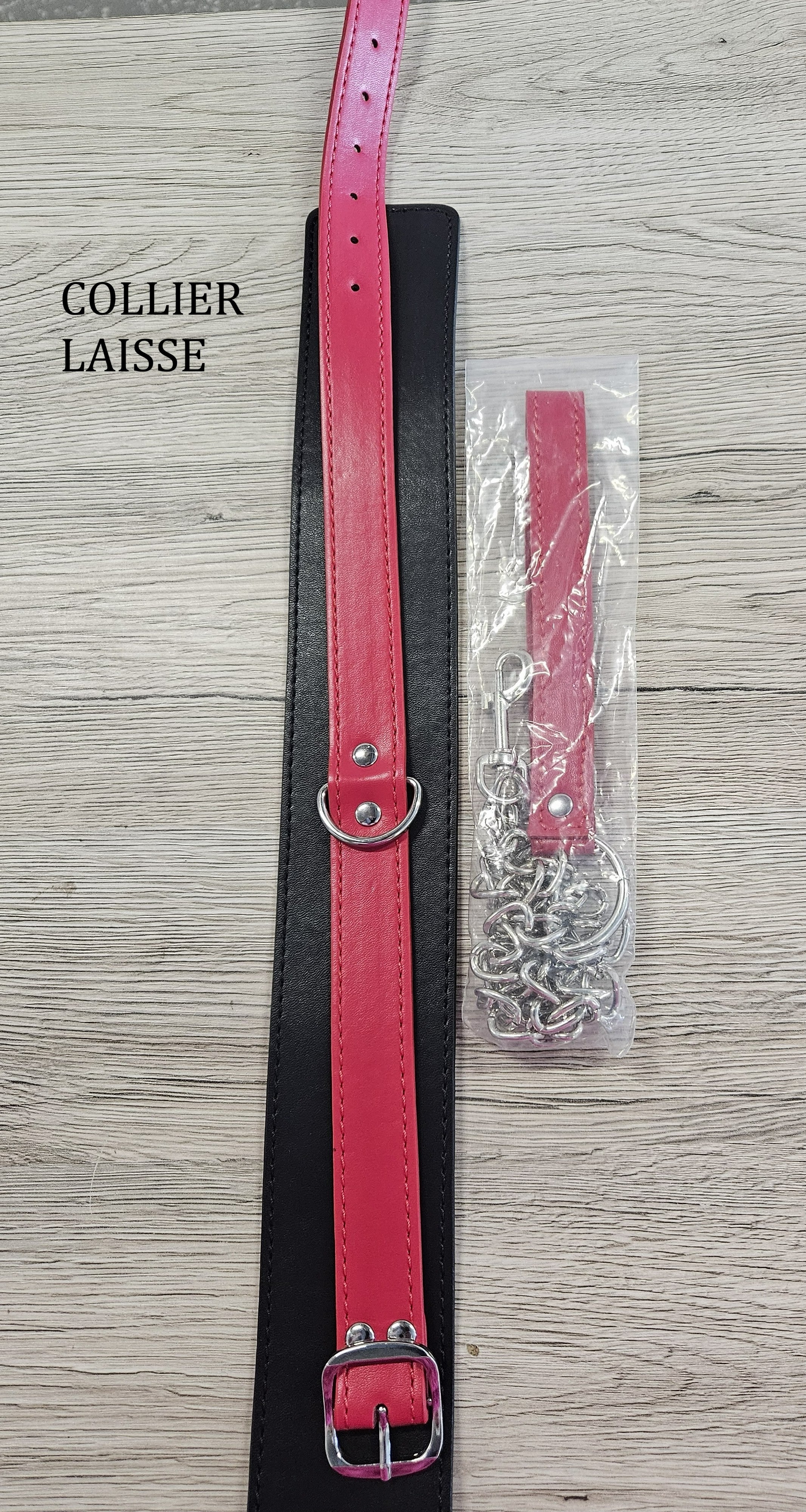 Le Marquis by Lady Mary — Collier avec laisse, menottes poignets et chevilles