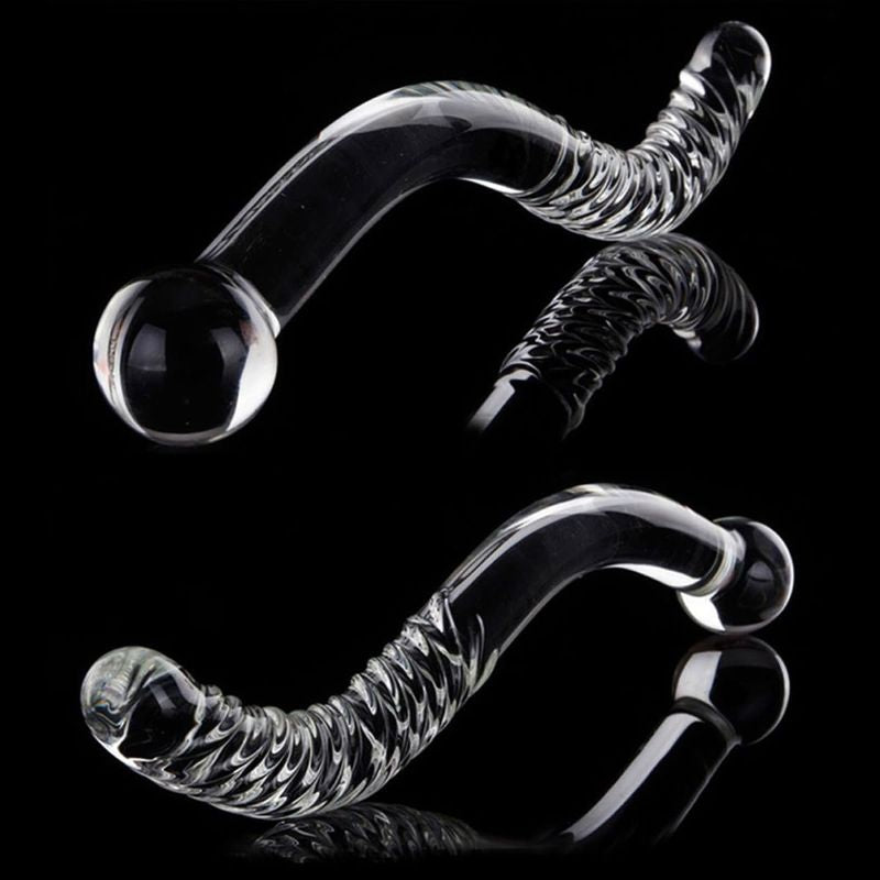 Double dildo en verre à deux extrémités – vue produit