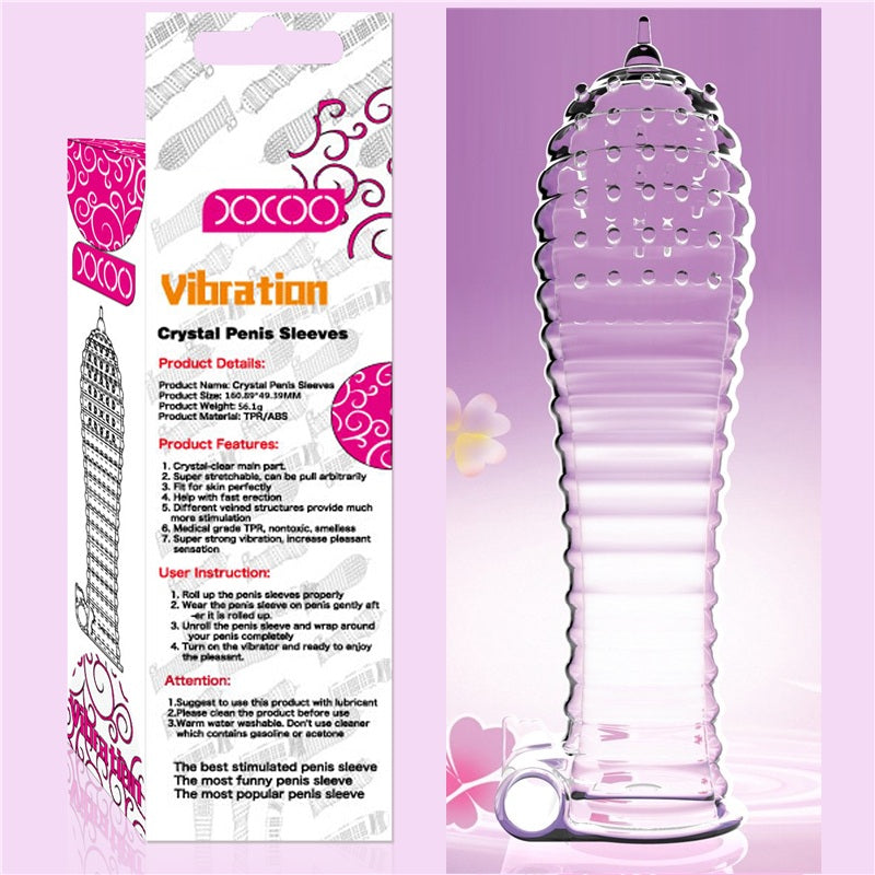 Crystal – Manchon pénien vibrant – L'Intimité du Marquis by Lady Mary