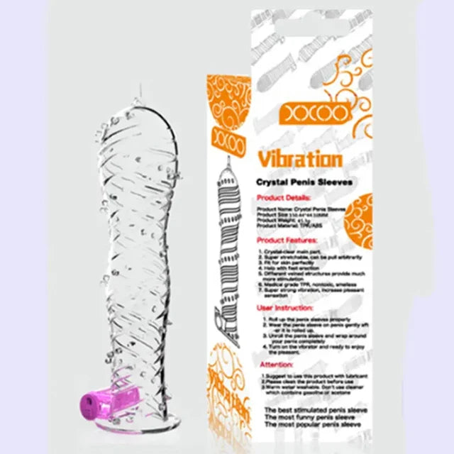 Crystal – Manchon pénien vibrant – L'Intimité du Marquis by Lady Mary
