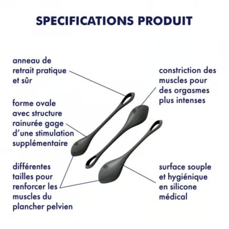 Satisfyer Yoni Power 2 boules de Geisha – spécifications produit