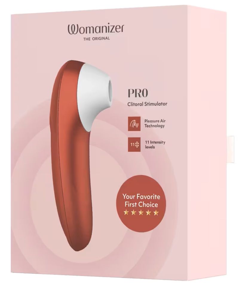 Womanizer Pro – pulsateur clitoridien 11 niveaux d'intensité, vue de côté – Lady Mary