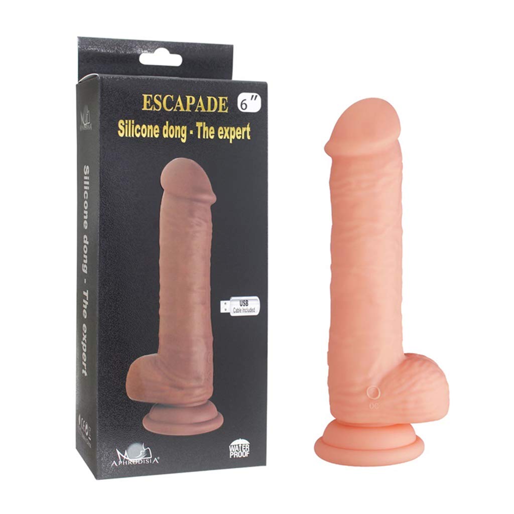 Gode réaliste vibrant & rotatif 6'' — Escapade The Expert