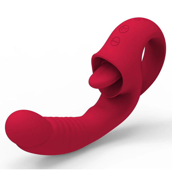 2-in-1 "Ava" Vibrator und oszillierende Zunge