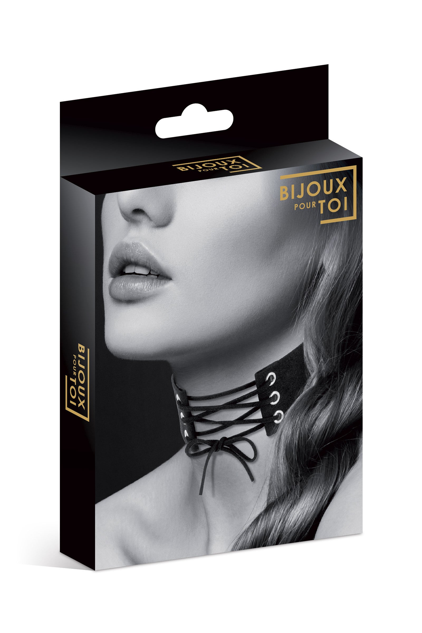 Collier ras de cou BDSM à lacet Bijoux Pour Toi – emballage