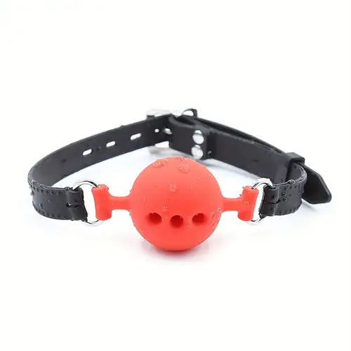 Le Marquis by Lady Mary — Bâillon boule silicone perforée BDSM
