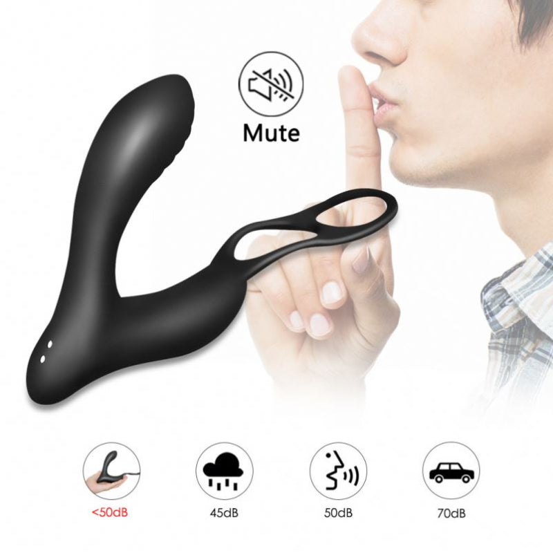 Anneau pénien et masseur prostatique Masager II en silicone premium – Lady Mary silencieux