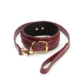 Le Marquis by Lady Mary — Collier & Laisse Cuir Bordeaux