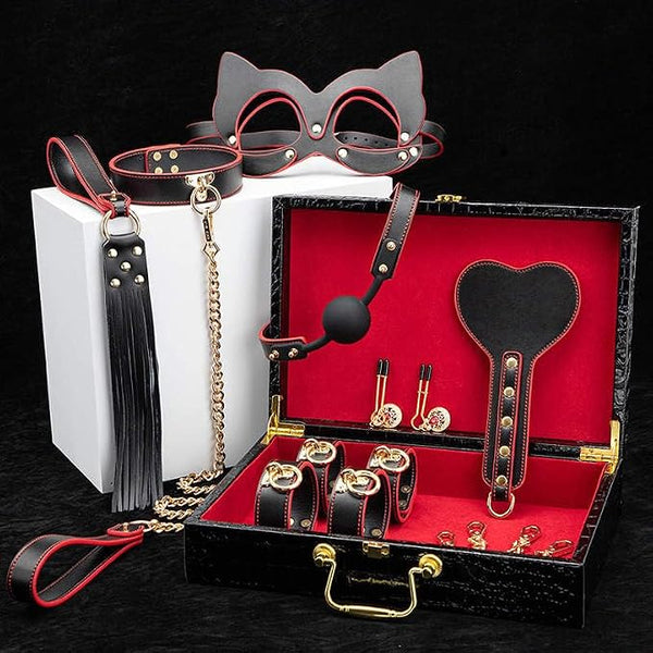 Luxury "Feline" Leather Bondage Kit