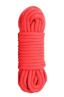 Bondage Cordes BDSM en Coton Doux Noir ou Rouge