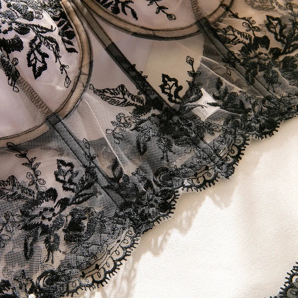 Les Secrets de Léa – Ensemble lingerie dentelle transparente élégante – Elvira – vue 13