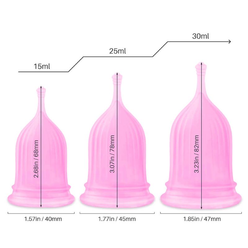 Coupe menstruelle Trio Lila – vue détail