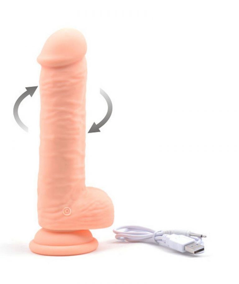 Dildo réaliste vibrant & rotatif 6'' — Escapade The Expert
