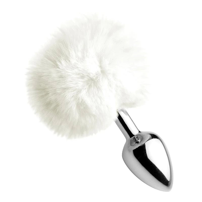 Plug anal Pompon blanc – vue produit