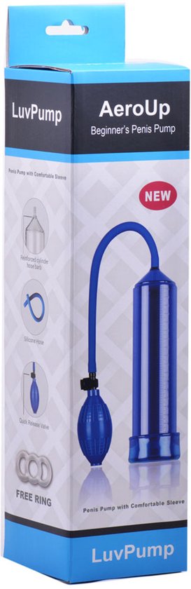 Pompe à pénis AeroUp – coloris bleu
