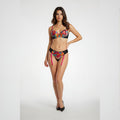 Ensemble 4 pièces brodé fleurs, noir et rose – Georgina – Les Secrets de Léa
