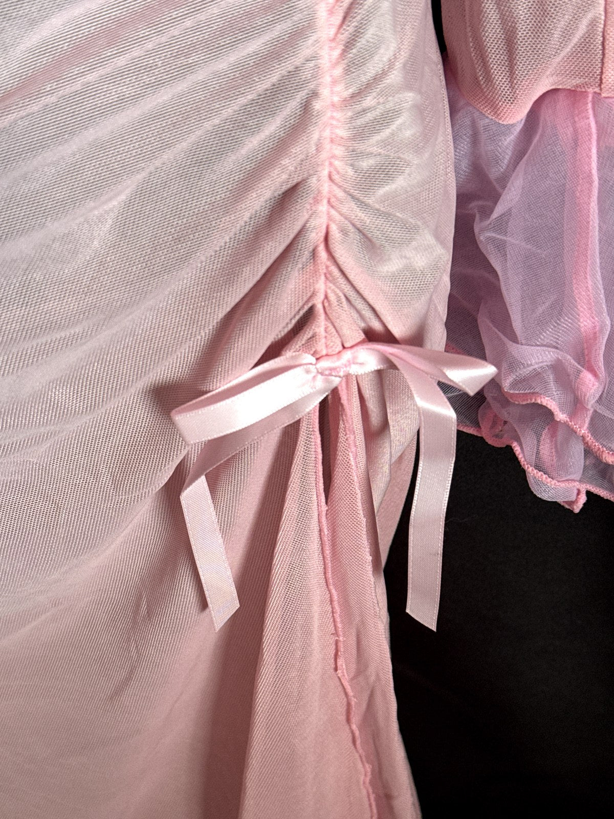 Ensemble top et jupe longue en tulle rose – Bella – Les Secrets de Léa, vue 7