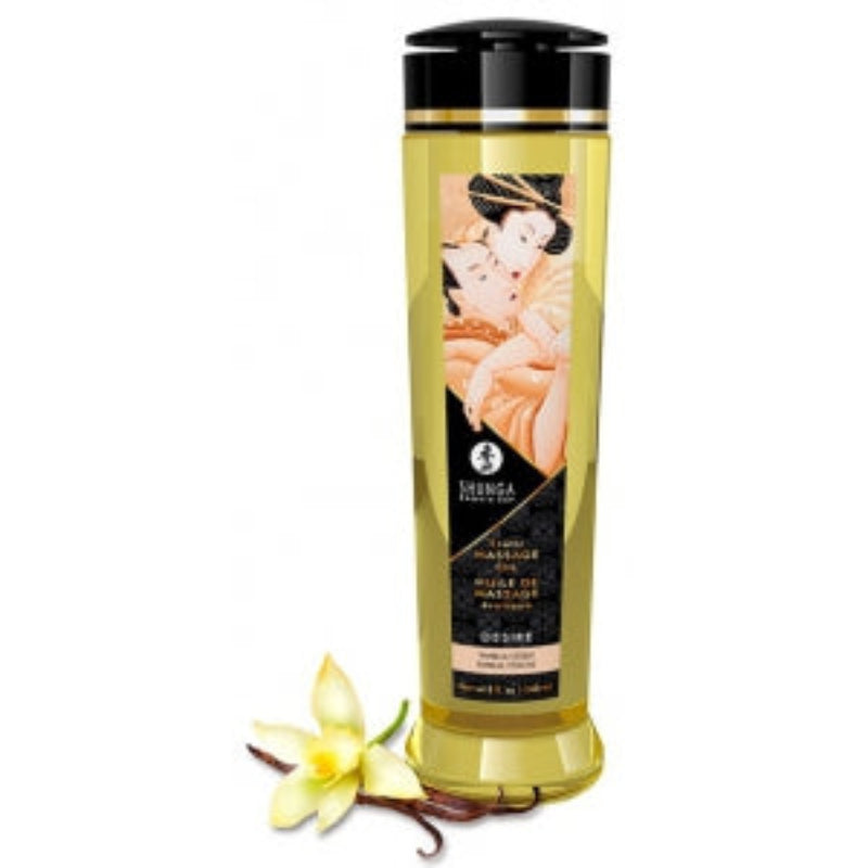 Huile de massage Shunga Désir vanille fétiche 240ml