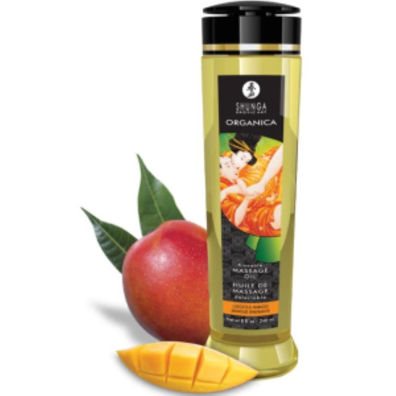 Huile de massage Shunga délectable mangue 240ml – vue produit