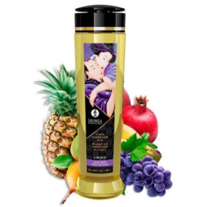 Huile de massage Shunga Libido fruits exotiques 240ml