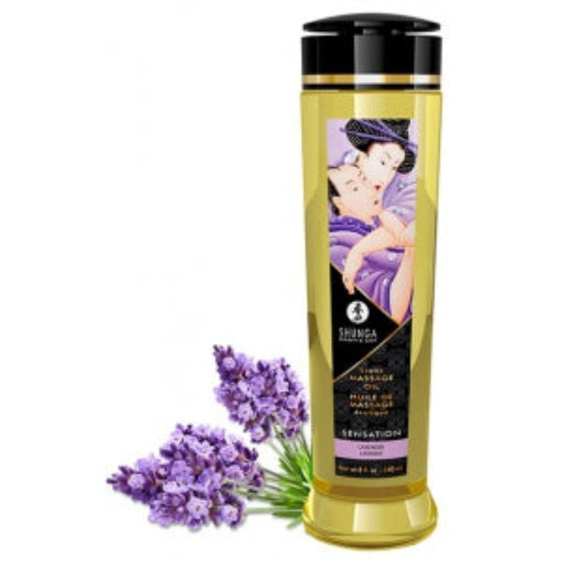 Huile de massage Shunga Sensation lavande 240ml