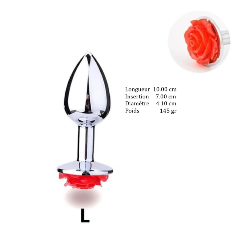 Plug Bijou "Rose Rouge"