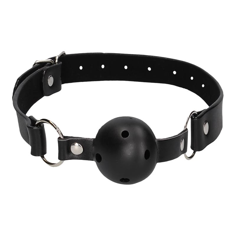 Bâillon boule érotique noir Silence — Le Marquis by Lady Mary — sangle réglable
