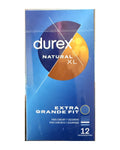 Préservatifs Natural XL – Durex, boîte de 12