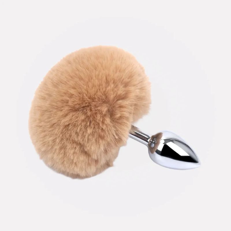Plug anal Pompon caramel – vue produit