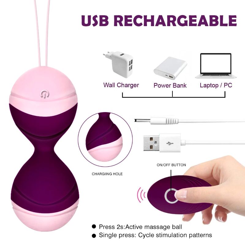 Kit Afra boules de Geisha vibrantes avec télécommande – vue détail