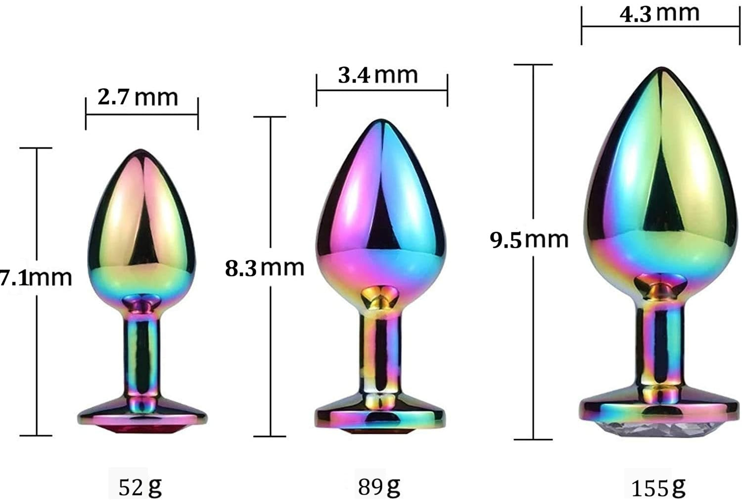 Plugs Bijou "Arc-en-Ciel"